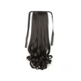 thumbnail image 1 of Minnieouse Peluca de cola de caballo, pelucas realistas de fibra de alta temperatura, peluquín rizado Artificial, resistente al calor, Invisible, sin Cuidado del cabello Marrón Negro 48 cm largo Minnieouse CE014651-04, 1 of 6