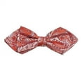 thumbnail image 2 of Red Paisley Silk Bow Tie by Paul Malone, 2 of 2