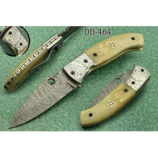 Circle SH Cutlery Mexico Flag Bone Handle Straight Blade Knife