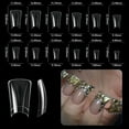 thumbnail image 6 of Aellinatey 504x Duck Nail Tips Clear Nail Tips Curved Nail Tips Press on Nails Tips, 6 of 15