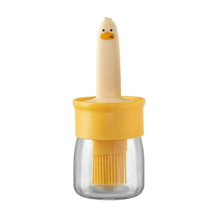 

Oil Brush Dispenser For Cooking|Oil Bottle With Silicone Brush|Oil Dispenser Bottle High-Temperature Resistance Dip Design Elding Saving Design For Kitchen