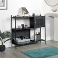 thumbnail image 2 of Sauder Boulevard Cafe Linen Cabinet in Black, 2 of 12