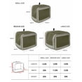 thumbnail image 2 of Olive Green Greek Key Toaster Cover 2 Slice, Small Kitchen Appliance Covers, Geometric Greece Ancient Farmhouse Geo Toaster Oven Cover with Loop, Bread Machine Cover Polyester Dust Cover Protection, 2 of 4