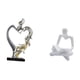 thumbnail image 5 of Estatua de pareja besándose, figura de pensador abstracto, figura humana de resina coleccionable para regalo de boda, adecuada para regalar, decoració, 5 of 8