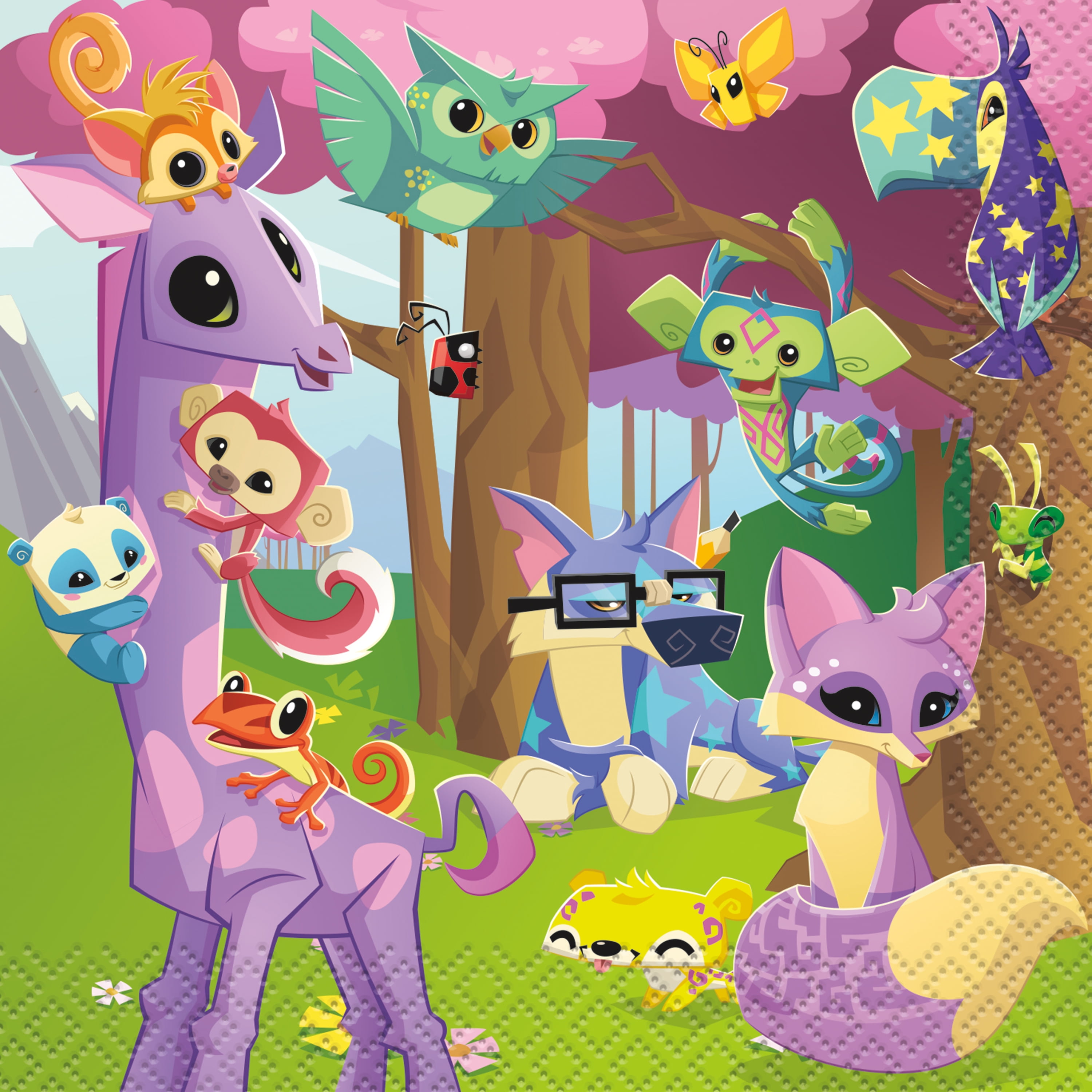 Animal Jam Paper Beverage Napkins, 5 in, 16ct by Unique Industries