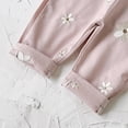 thumbnail image 6 of mgoYE Baby Girl Overalls Romper with White Floral Embroidery, Suspender Jumpsuit Pants Clothing Outfit for Toddlers, 6 of 7