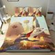 thumbnail image 1 of Liga de Súper Mascotas Conjunto de sábanas temático, trío de piezas, cómodo y amigable con la piel, diseño único, regalo de decoración para el hogar para familiares, amigos y fans,135cm *200cm, 1 of 6