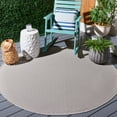 thumbnail image 6 of SAFAVIEH Hampton Guliana Zig-Zag Indoor/Outdoor Area Rug, Grey, 6'5" x 6'5" Square, 6 of 8