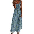 thumbnail image 1 of Vestidos de Verano con Cuello en V para las Mujeres 2025 Imprimir Vestido de Cuello Redondo sin Mangas Vestidos Largos Casuales, Ligeros Y de Moda, 1 of 8