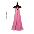 thumbnail image 3 of Halloween Decorations Outdoor Light Up Ghost Decor with Witch Hat, LED Glowing Ghost Yard Decoration, Adjustable Height Standing Halloween Decor with Water Fillable Base for Lawn Porch Garden Pathway, 3 of 7