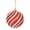 Red, variant on Christmas Tree Ornaments, Holiday Decorations, Red and Gold Powder Dipped Christmas Ball Pendant, 8cm Plastic Hanging Decoration for Tree Wreath and Car Mirror