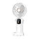 thumbnail image 2 of Ventilador portátil recargable, ligero, plegable a 90 grados, recargable por USB, ventilador de mano, ventilador personal para viajes en interiores. Blanco, 2 of 9