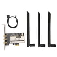 thumbnail image 2 of Tarjeta WiFi PCIE, Tarjeta De Red WiFi Bluetooth 4.0 Amplia Cobertura 2.Ghz 5Ghz 1750Mbps Estabilidad De Señal Para PC De Escritorio, 2 of 7