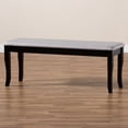 thumbnail image 6 of Baxton Studio Cornelie Modern and Contemporary Transitional Grey Fabric Upholstered and Dark Brown Finished Wood Dining Bench, 6 of 7