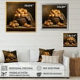 thumbnail image 4 of Designart "Golden Potato Farming" Boho Pottery Picture Framed Canvas Art Print, 4 of 5