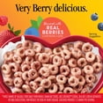 thumbnail image 3 of Very Berry Cheerios, Heart Healthy Gluten Free Breakfast Cereal, Family Size, 18.6 oz, 3 of 16