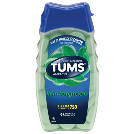 calcium antacid wintergreen tums strength extra tablets