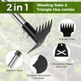 thumbnail image 3 of Weed Puller Tool with Long Handle - 44" Heavy Duty Manual Weeder & Garden Hoe, 2 in 1 Uprooting Tool for Yard, Lawn, Flower Bed, and , Durable Weed Remover for Gardening, 3 of 6