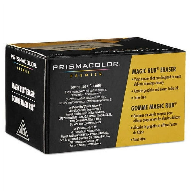 MAGIC RUB Eraser, For Pencil/Ink Marks, Rectangular Block, Medium, Off White, Dozen MAGIC RUB Eraser, For Pencil/Ink Marks, Rectangular Block, Medium, Off White, Dozen