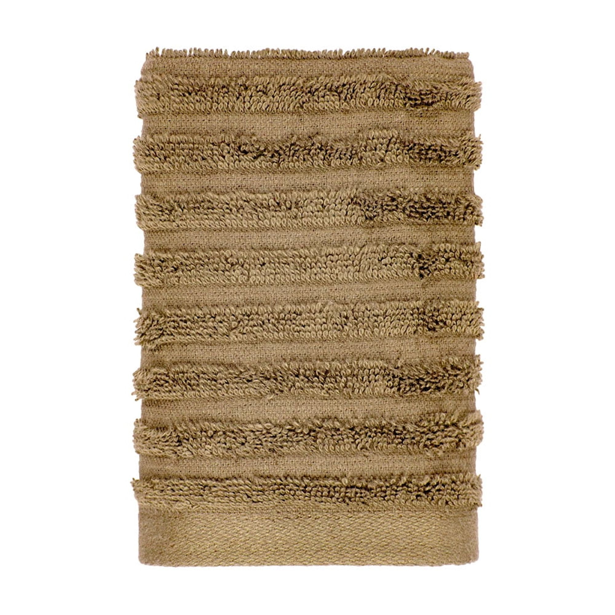 Better Homes & Gardens PowerLoft AIRRICH® 6 Piece Bath Towel Set, Dark Carmel Textured Stripe