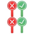 thumbnail image 1 of 4pcs Handheld Double Sided Paddles For Classroom Voting And Student Engagement Teaching Supplies For Teachers And Classroom Participation Tools, 1 of 9