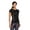 Black/Lime, variant on Women's Fly Intercool Short Sleeve Activewear Shirt (Medium, Black/Lime)