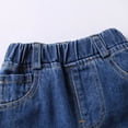 thumbnail image 7 of ZXLBBD Boy's Elastic Waisted Straight Leg Jeans for Fall Toddler Kids Youth Everyday Comfortable Stretchy Denim Pants Fashion Casual Outdoor,Dark Blue,Size 3 Y-4 Y, 7 of 7