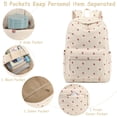 thumbnail image 4 of Mochila Bluboon School para adolescentes, niñas y niños con lonchera y bolsa para lápices, 4 of 9