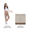 thumbnail image 5 of Mueble de Cocina 80 x 60 cm 2 Puertas (Sin Tablero) Agata Madesa MC, 5 of 5