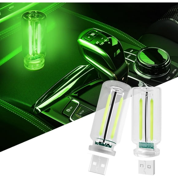 Lampe de Nuit USB Tactile Dimmable Rétro Intérieur Lumières de Voiture, Mini Ampoule USB Éclairage d'Ambiance pour Voiture Chambre Fête Noël Couloir Camping, Bleu Lot de 2