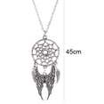 thumbnail image 5 of SmartBy Necklace Ethnic Dream Catcher Women Feather Wing Chain Necklace for Banquet, 5 of 8