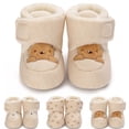 thumbnail image 6 of Splozh Baby Walkers for Girls Baby and Toddler Walking Shoes Lightweight Non Slip First Walker Shoes with Ankle Support for Boys Girls Kids Beige,US 2, 6 of 9