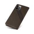 thumbnail image 5 of Case For iPhone 12 Pro Max, Allytech Wallet Case with Magnetic Buckle Flip Cover with Card Slots Kickstand PU Leather Phone Protective Case Cover, For iPhone 12 Pro Max,Brown, 5 of 6