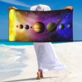thumbnail image 5 of Picia Planets And Stars Print Silver Fox Velvet Beach Towel,Quick-Dry Beach Towel,Lightweight Travel Towel,Portable Beach Towels, 5 of 6