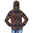 thumbnail image 4 of Cauagu Colorful Mexican2 Print Sun Protection Jacket for Teen,Full-Zipper Long Sleeve Sun Shirts with Pockets UV Hoodie Shirts Outdoor Athletic Jacket-Large, 4 of 7