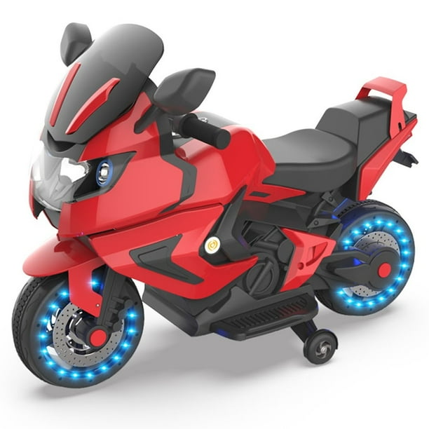 HOVERHEART Kids Electric Power Motorcycle 12V Ride On Bike Red