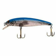 Bomber Lures Long A Slender Minnow Jerbait Fishing Lure, Silver Flash Blue Back, B15A Floating (4.5 in, 1/2 oz)
