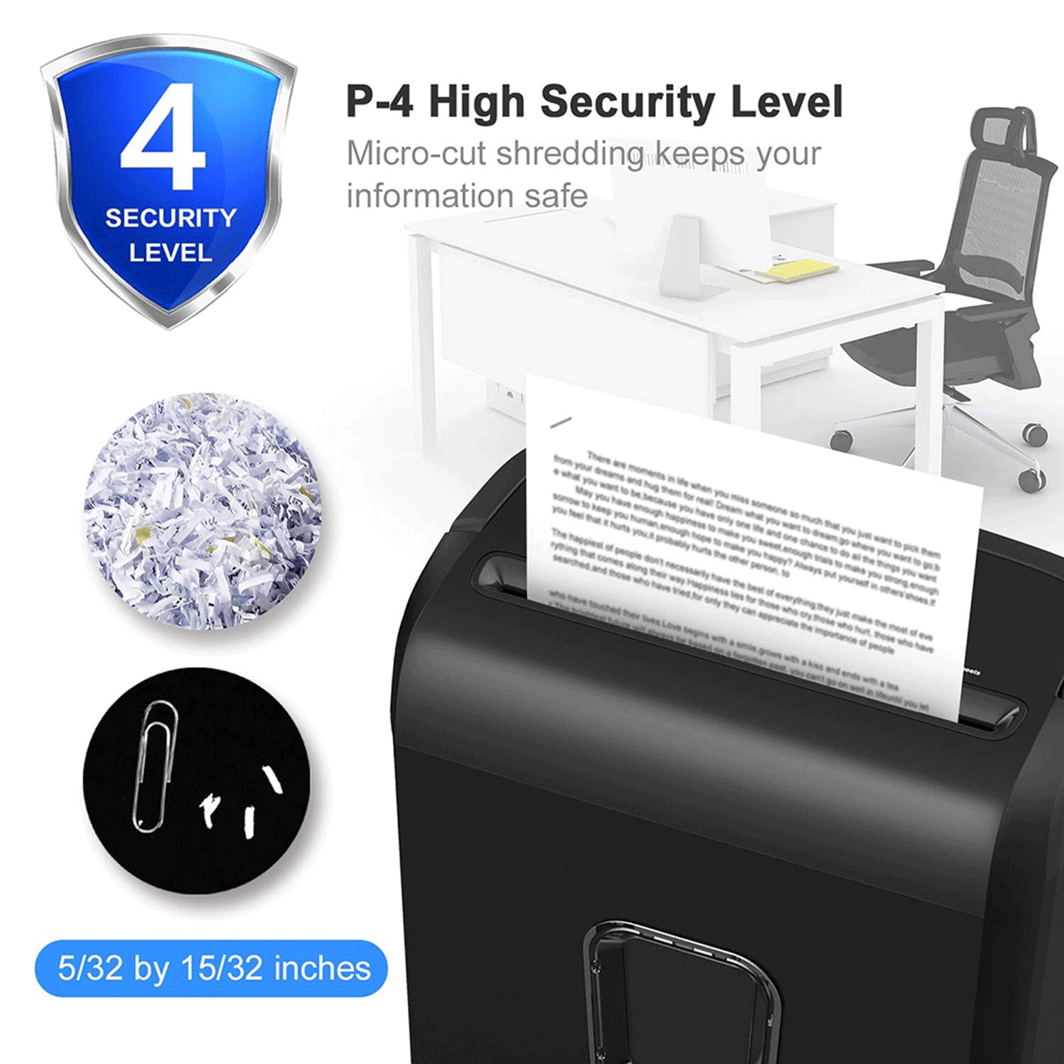 Model 5140C/4 High Security Paper Shredder