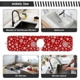 thumbnail image 6 of Coolnut Snowflakes on Triangles 2PCS Kitchen Faucet Mat Bathroom Faucet Mat Sink Microfiber Cloth Faucet Splash Catcher Faucet Mat Dish Drying Mat Sink Mat for Kitchen Sink 30x5in, 6 of 7