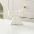 thumbnail image 2 of Bows Shaped Ceramic Candle Holder, Decorative Candlestick, Elegant Home Accessory, 2 of 6