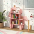 thumbnail image 2 of Costway Unicorn Bookcase for Kids 3-Tier Toy Storage Organizer with Open Storage Shelves, 2 of 10