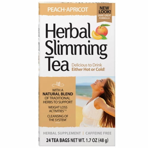 21st Century Herbal Slimming Tea, Peach Apricot 24 Bags