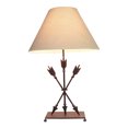 thumbnail image 1 of Cast Iron Old West Style Triple Arrows Table Lamp 26 Inches High, 1 of 1