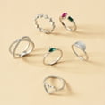 thumbnail image 4 of Fiudx Conjunto de Joyas Geométricas, Exquisitos Anillos Chapados En Oro, Formas Únicas para Cada Ocasión, Regalo Perfecto para Mujeres, Uso Diario, Fiestas y Festivales, Ideal para Todas Las Edades., 4 of 5