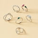 thumbnail image 5 of Xihbxyly Conjunto de Joyas Geométricas, Exquisitos Anillos Chapados En Oro, Formas Únicas para Cada Ocasión, Regalo Perfecto para Mujeres, Uso Diario, Fiestas y Festivales, Ideal para Todas Las Edade, 5 of 6