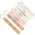 thumbnail image 3 of Kit de extracción de cerumen de acero inoxidable, cuchara para los oídos, recogedor de cerumen, herramienta de limpieza (oro rosa), 3 of 14