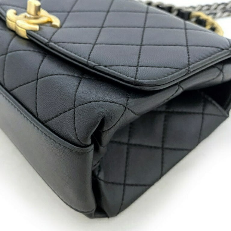 Chanel Black Patent Leather 'CC' Pouch - What Goes Around