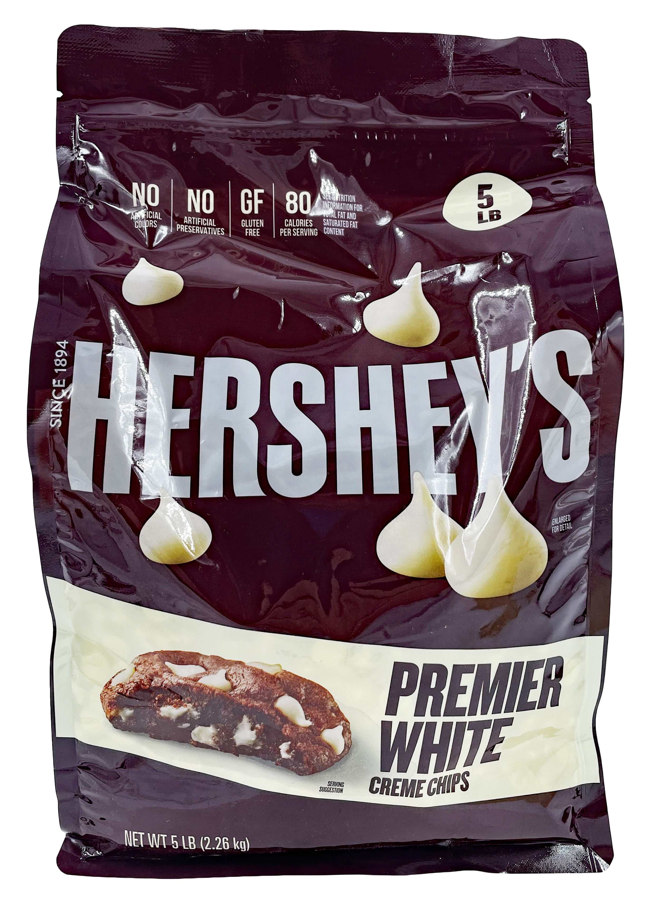 Hershey White Crème Chocolate Baking Chips | Gluten Free | Kosher | 5 lbs.
