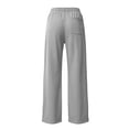 thumbnail image 4 of Annhoo Women Straight Leg Pants Elastic High Waist Seamed Panel Loose Trousers with Pockets Outdoor Athletic Pant, 4 of 6