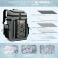 thumbnail image 3 of Maelstrom Backpack Cooler,Soft Lightweight Leakproof Cooler Backpack,35/50 Can Insulated Cooler Bag, 3 of 8